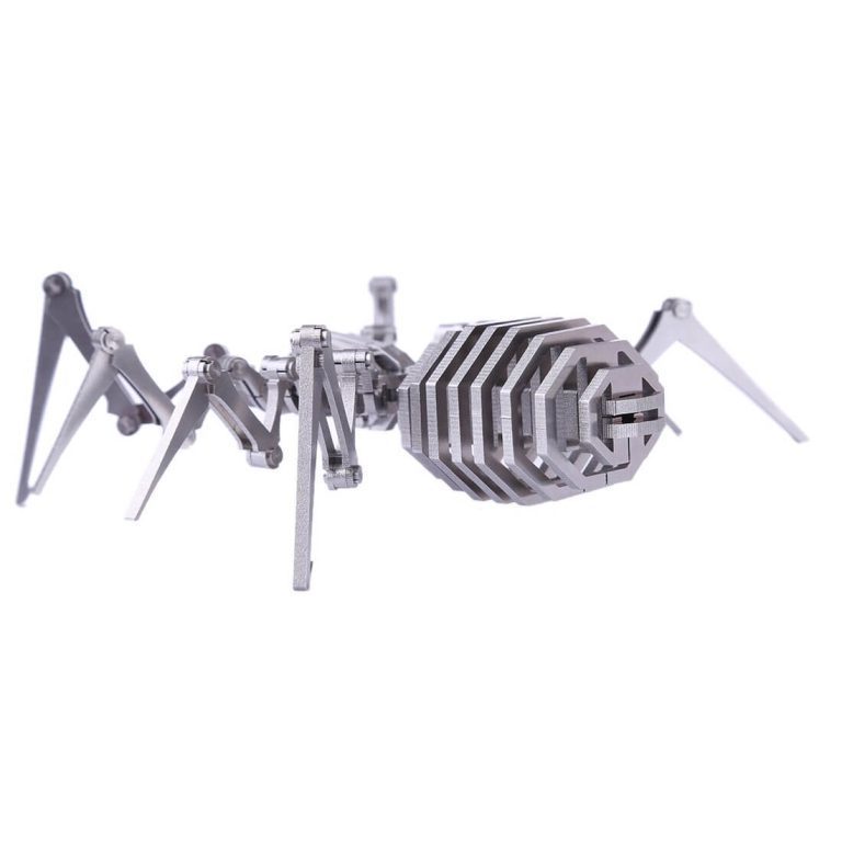 2pcs Scorpions & Spider King Puzzle Model: DIY 3D Stainless Steel Metal Sculpture Kit