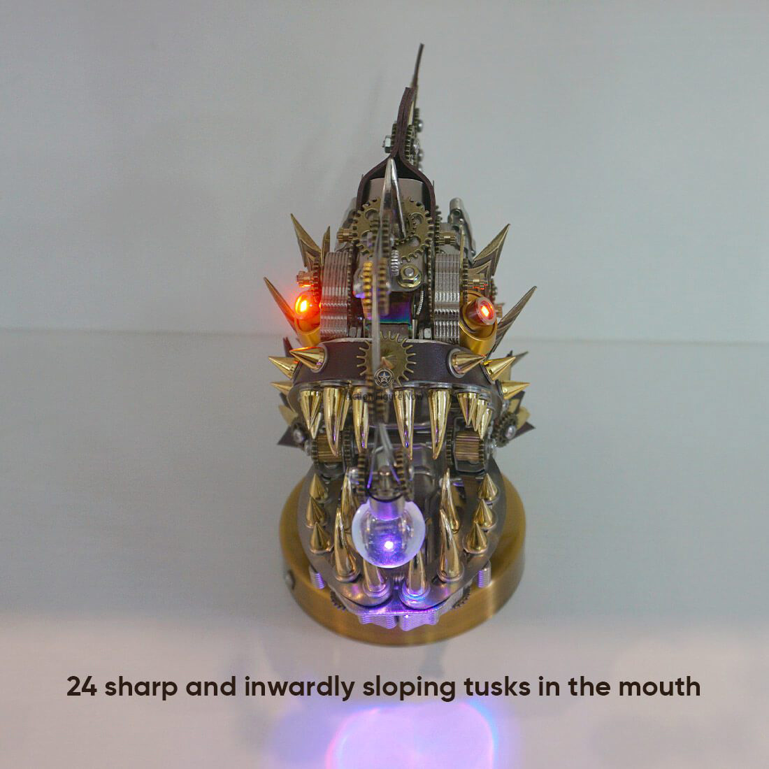 Steampunk anglerfish is a mechanical marvel