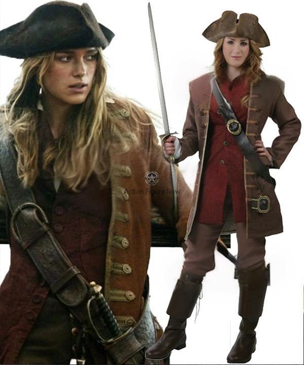 Elizabeth Swann Pirate Costume Authentic Pirates Of The Caribbean Cosplay 0276