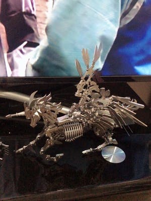 DIY 3D Assembly Metal Large Unicorn with Wing Puzzle Model photo review