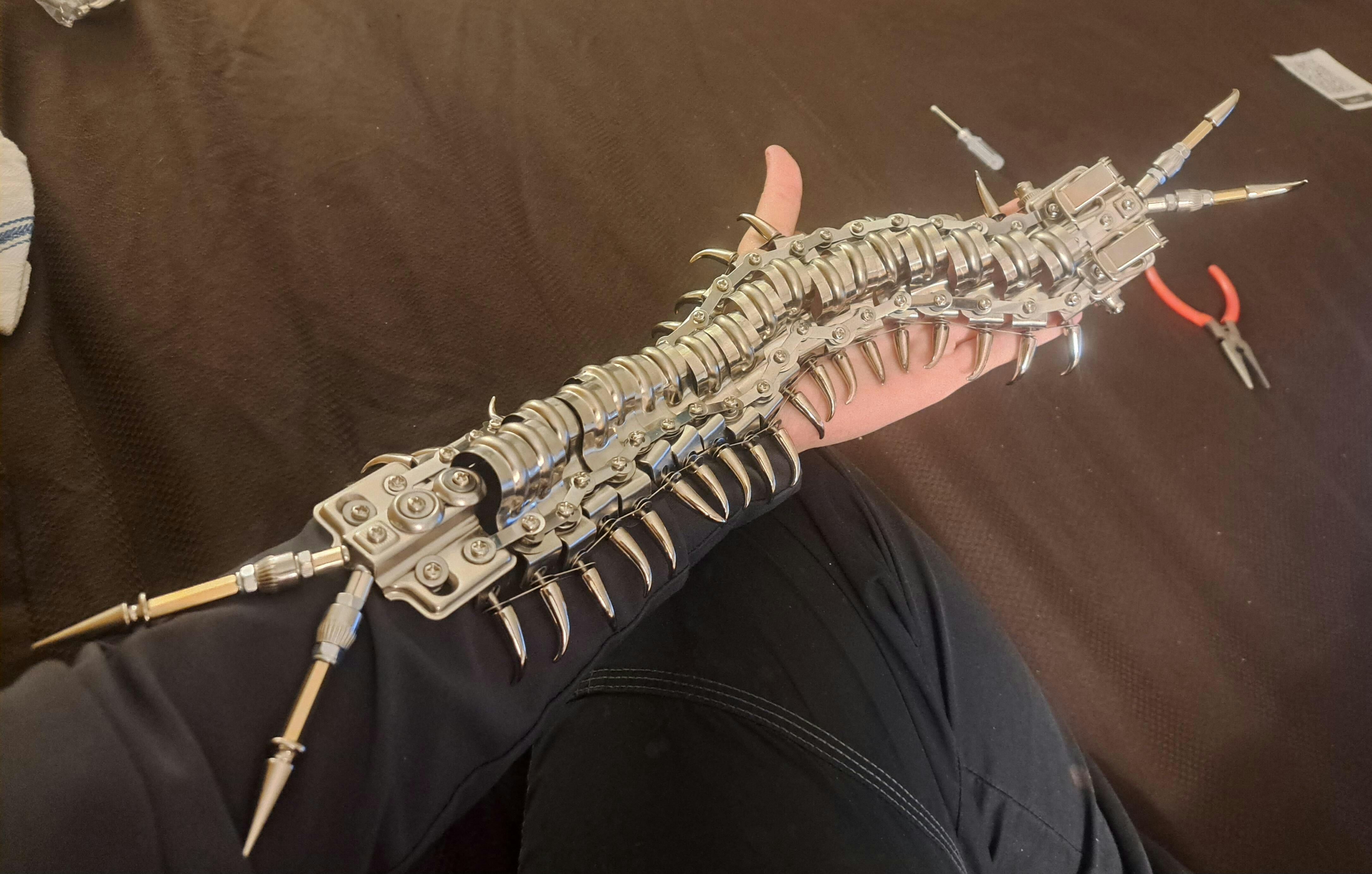 Mechanical Flying Centipede 3D Metal Model Kits Ornament photo review