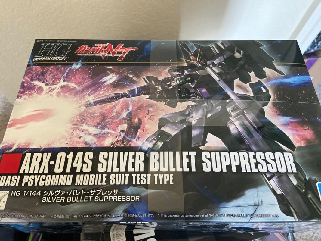 1/144 HGUC Silver Bullet Suppressor Gundam Model Kit photo review