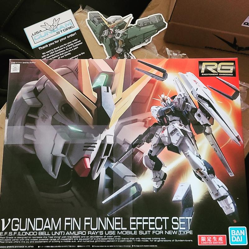 Enhance Fin Funnel Effect Parts Set [Char's Counterattack] for RG 1/144 Nu Gundam Model Kit by Spirits photo review