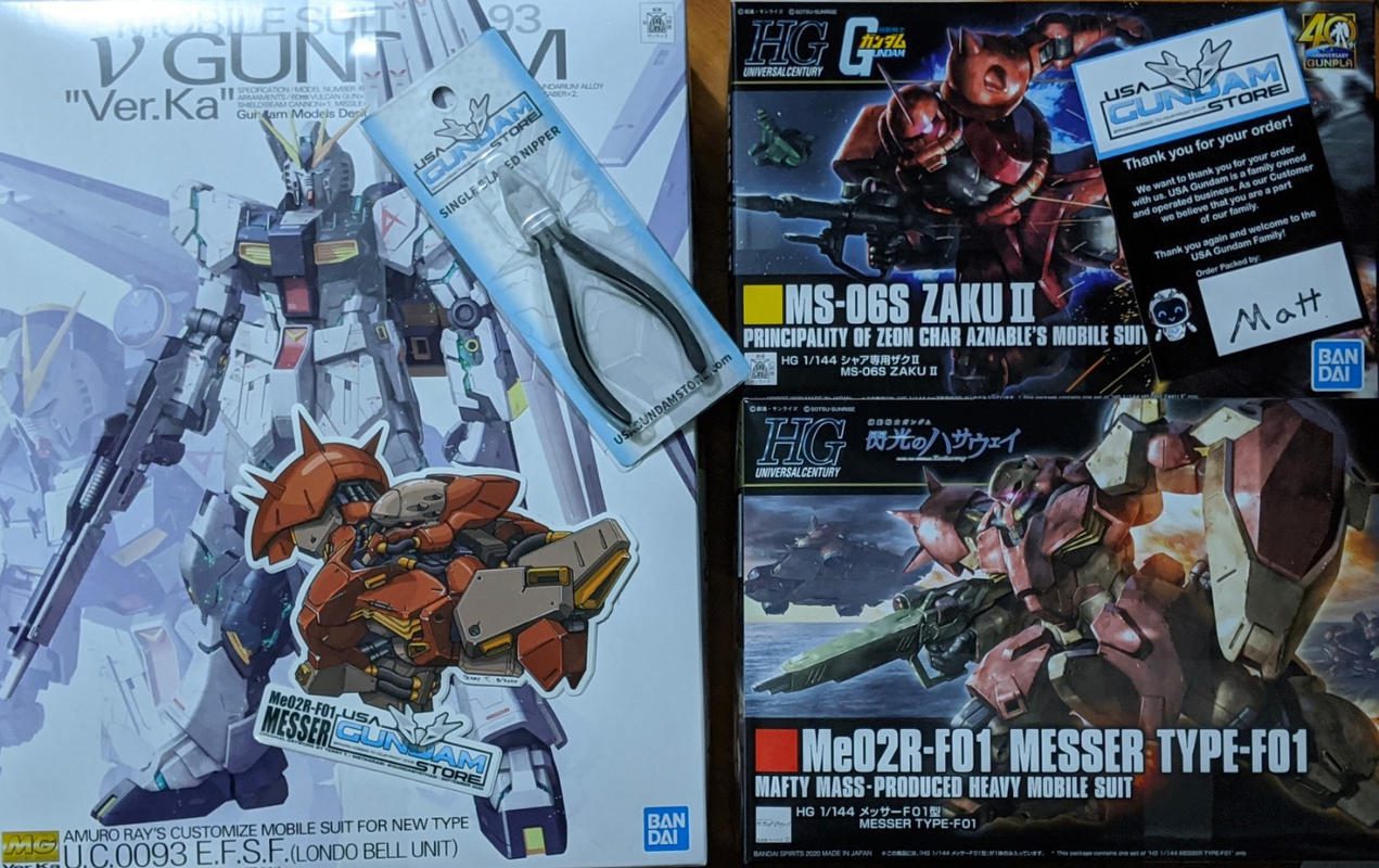 MG 1/100 RX-93 V Nu Gundam Ver. Ka photo review