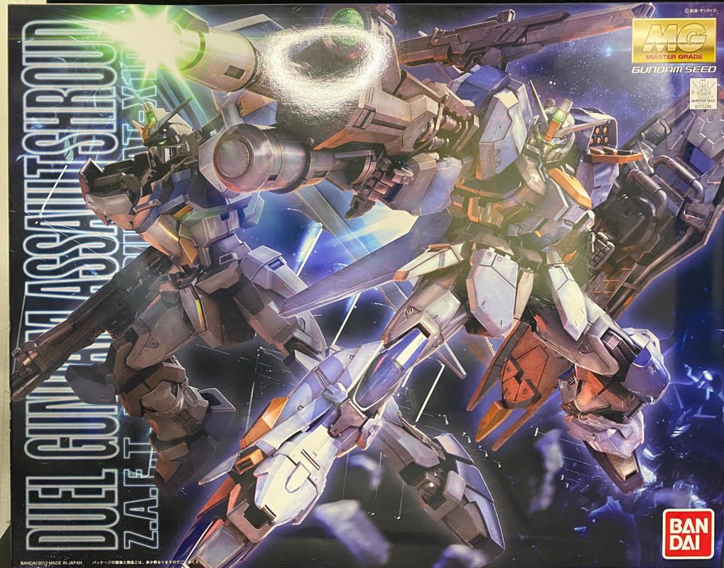MG 1/100 GAT-X102 Duel Gundam Assault Shroud High Detail Model Kit photo review