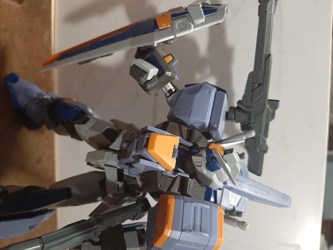 MG 1/100 GAT-X102 Duel Gundam Assault Shroud High Detail Model Kit photo review