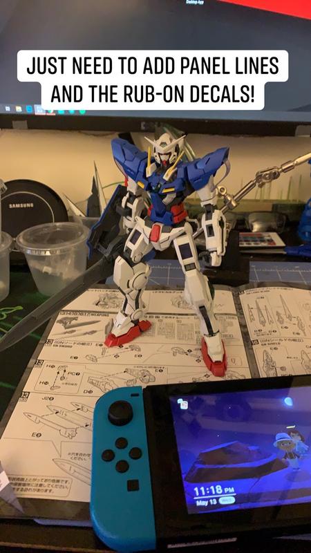 MG 1/100 GN-001 Gundam Exia Gunpla Model Kit photo review