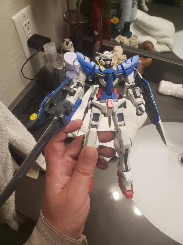 MG 1/100 GN-001 Gundam Exia Gunpla Model Kit photo review