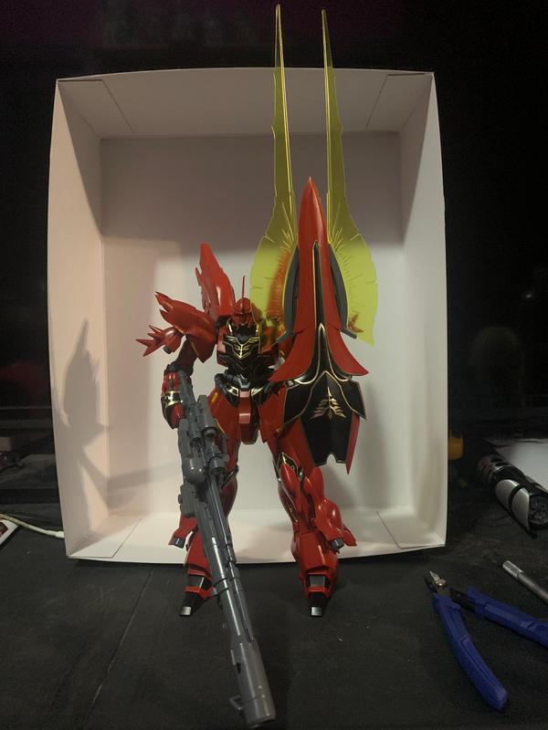 MG 1/100 Sinanju (Anime Color Scheme) photo review
