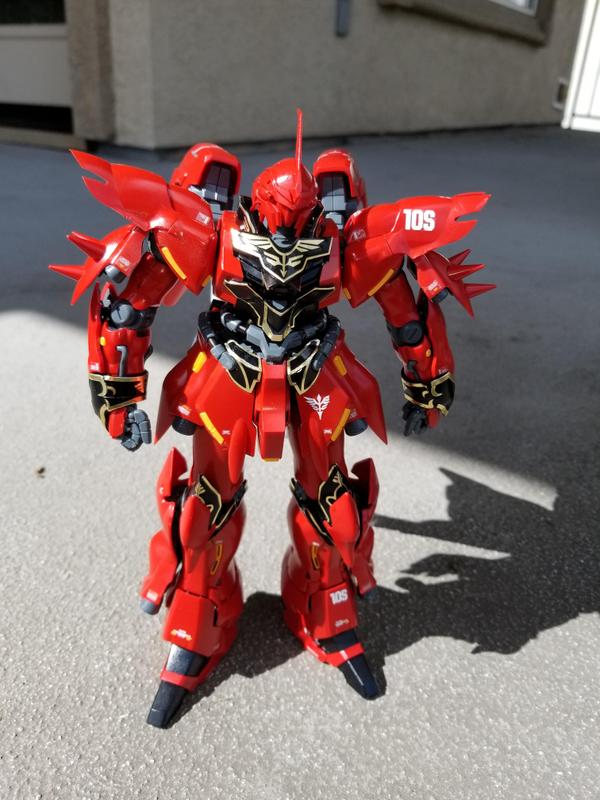 MG 1/100 Sinanju (Anime Color Scheme) photo review