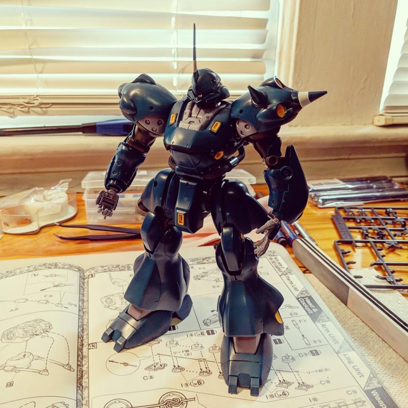 MG 1/100 MS-18E Kampfer Gunpla Model Kit photo review