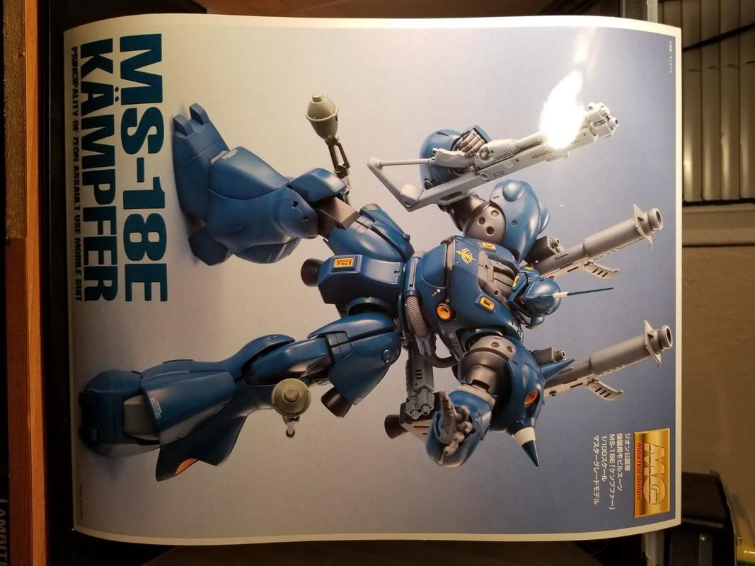 MG 1/100 MS-18E Kampfer Gunpla Model Kit photo review