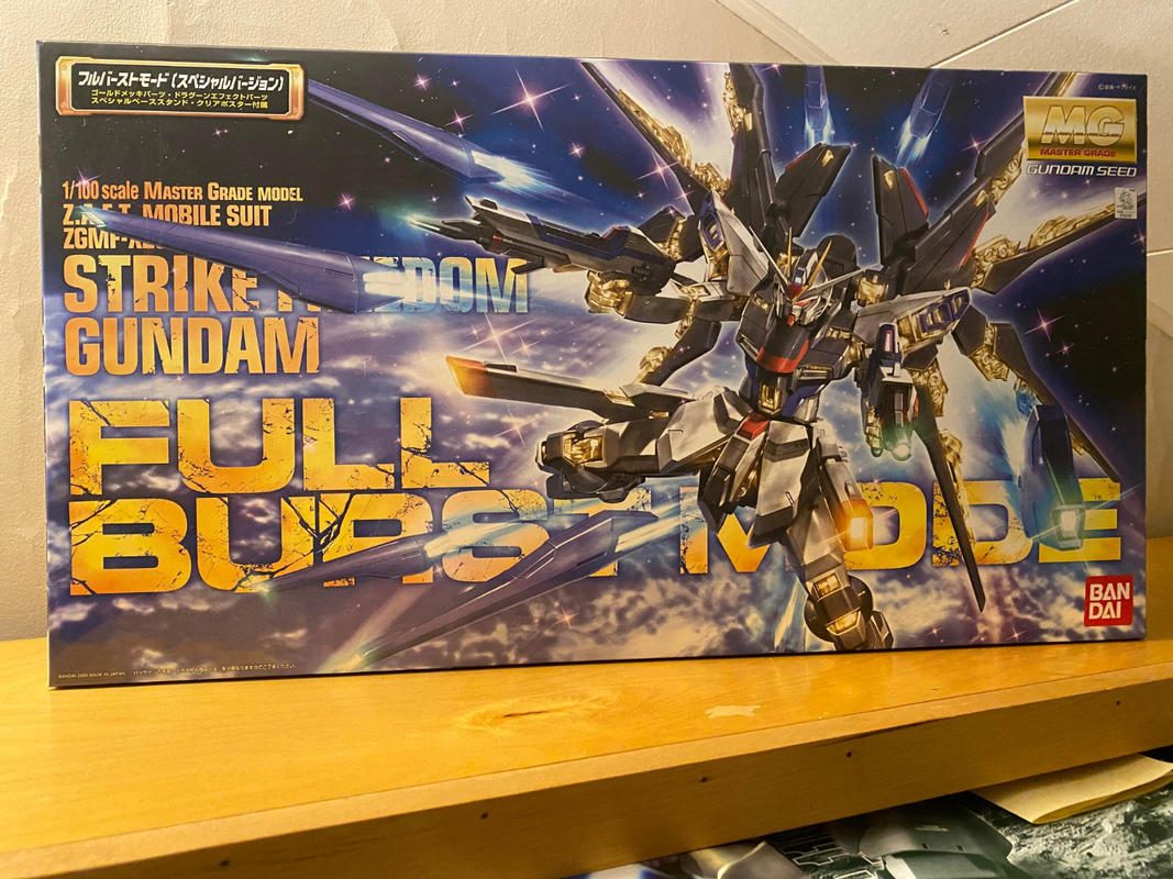 Bandai 1/100 Scale MG Strike Freedom Gundam Full Burst Mode Gundam SEED Destiny Model Kit photo review