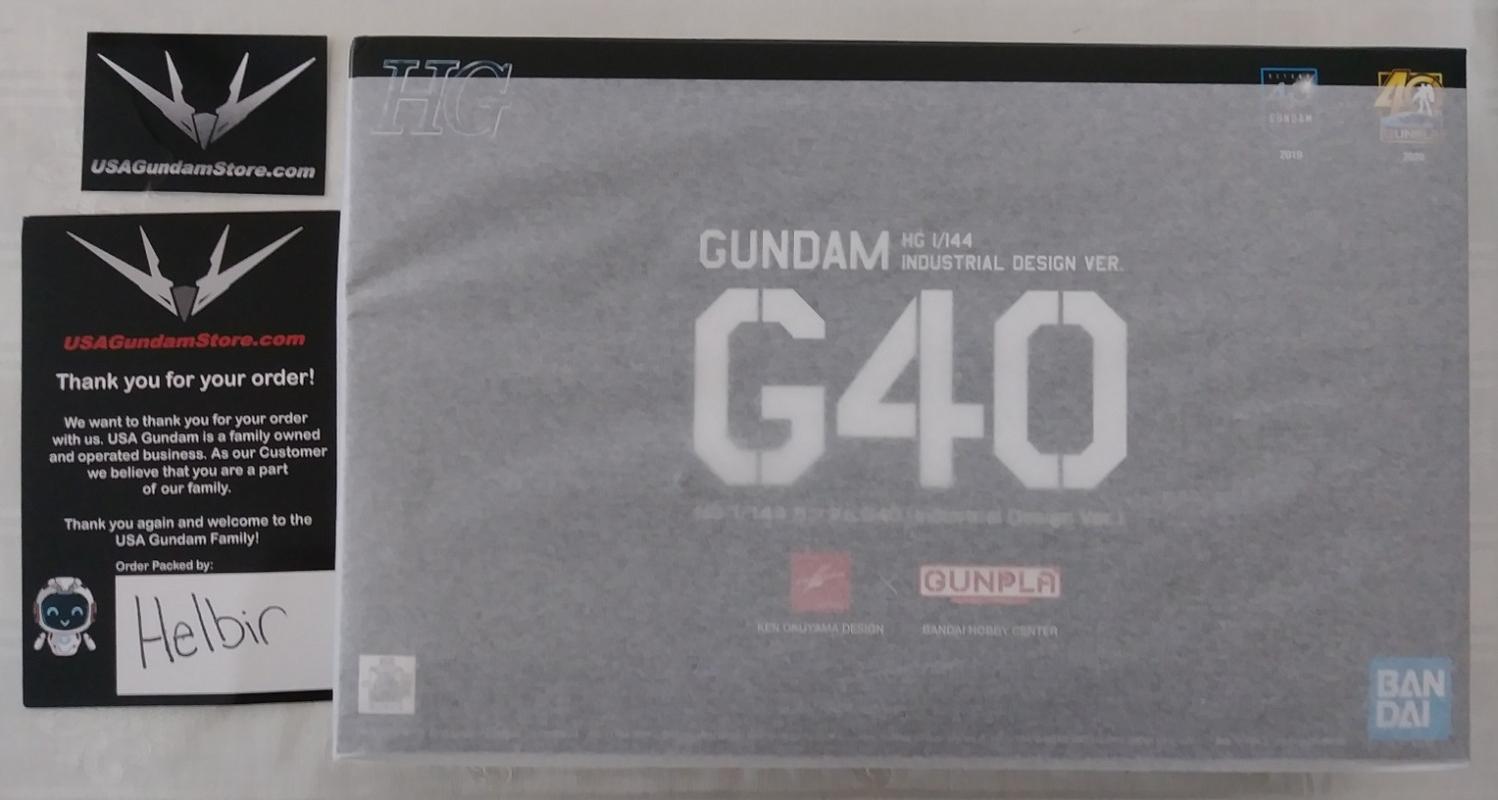 HG 1/144 Gundam G40 (Industrial Color Variant) photo review
