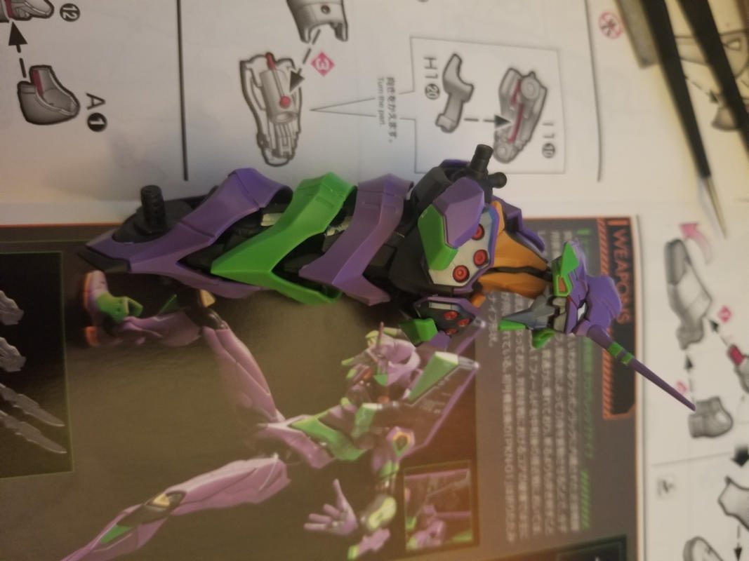 RG Evangelion Unit-01 Rebuild Version Model Kit photo review