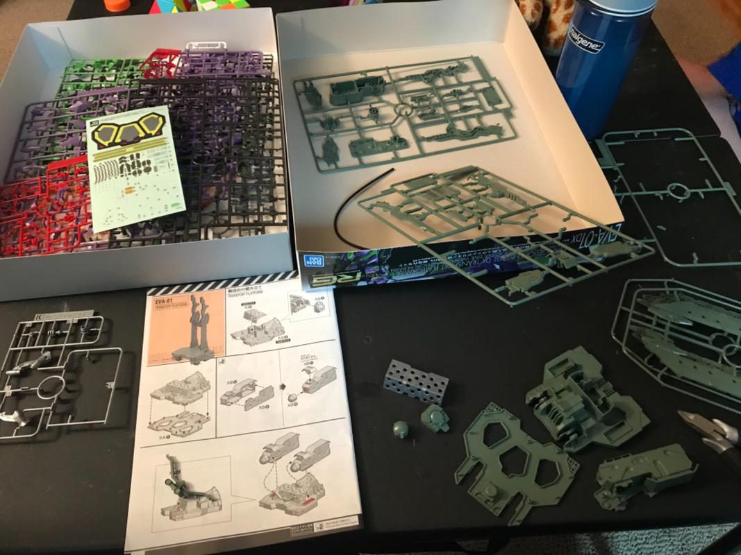Rebuild of Evangelion RG EVA-01 DX Transport & Display Platform Set photo review