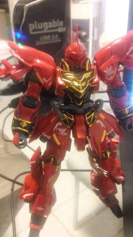 RG 1/144 Sinanju Gunpla Model Kit photo review