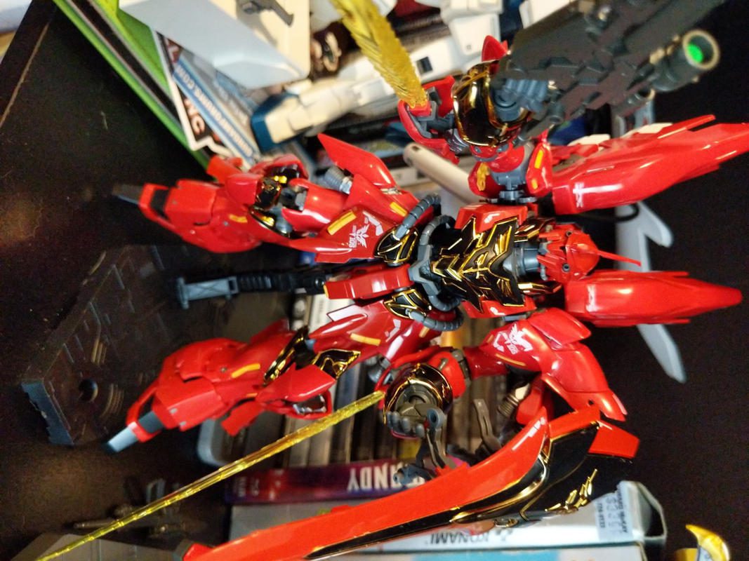 RG 1/144 Sinanju Gunpla Model Kit photo review