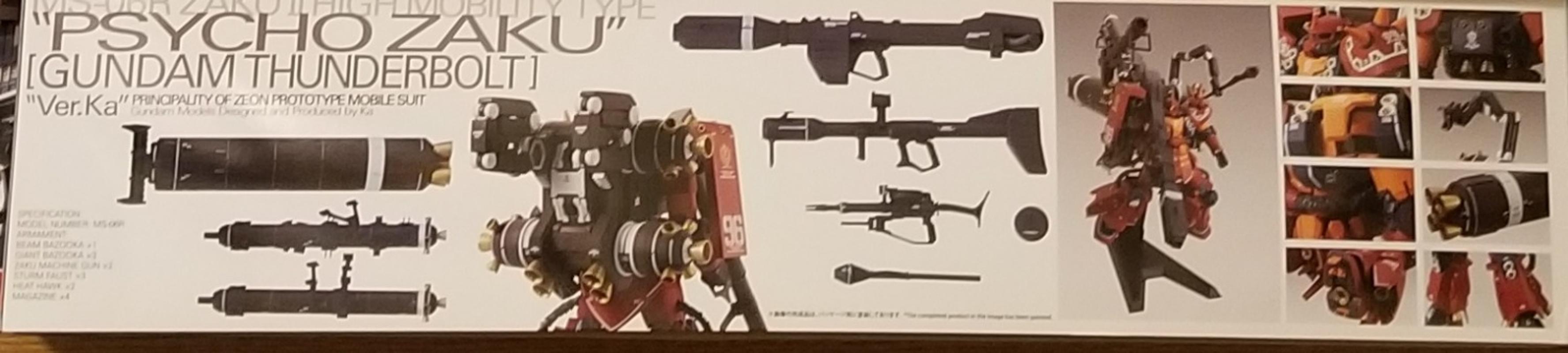 MG 1/100 High Mobility Type Zaku: Psycho Zaku Ver. Ka (Gundam Thunderbolt Ver.) photo review