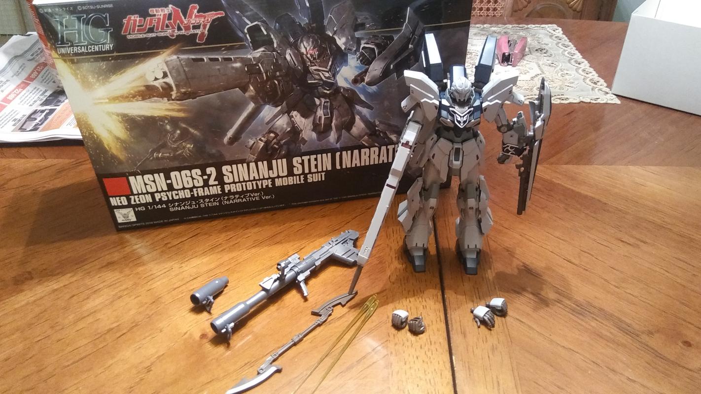RE/100 Sinanju Stein Narrative Version Model Kit photo review