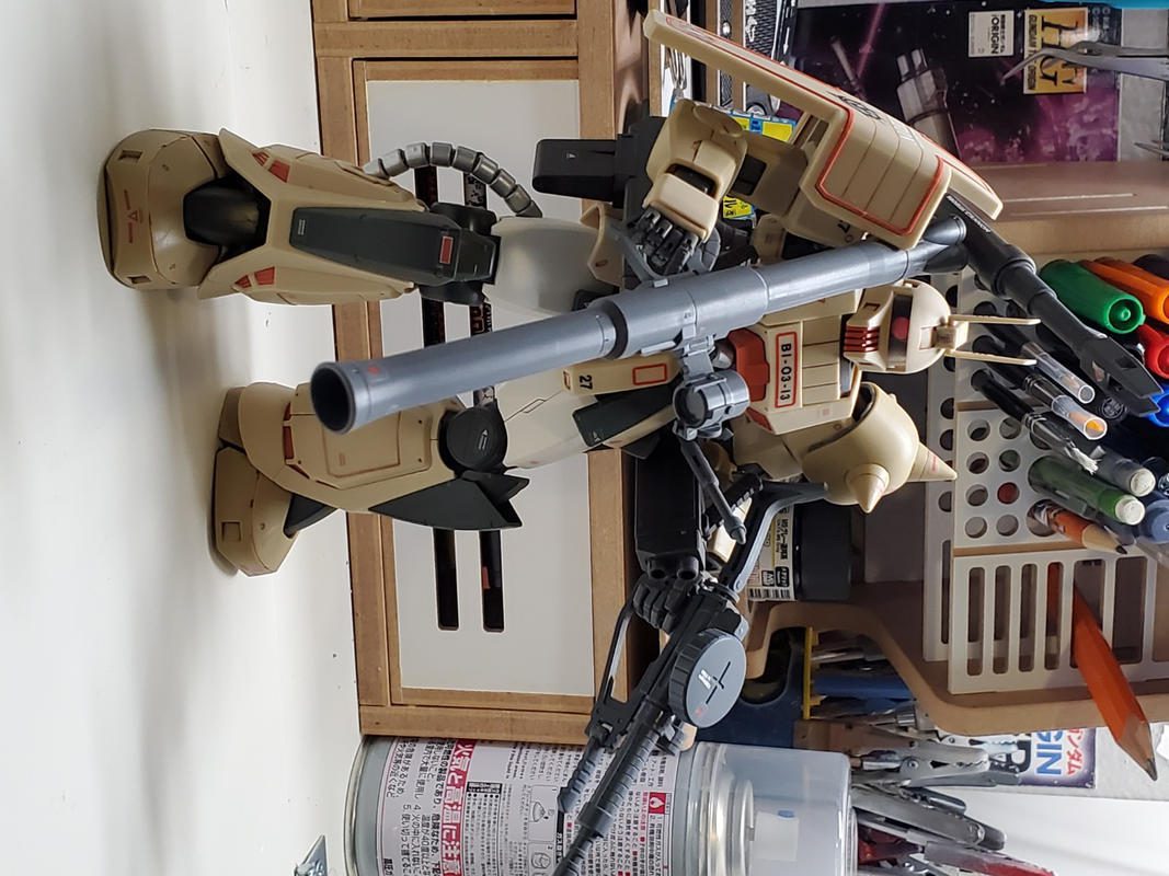 1/100 Master Grade Zaku Cannon Plastic Model photo review