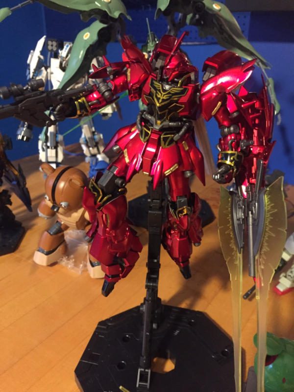 HGUC 1/144 Sinanju Titanium Finish (Titanium Coating) photo review