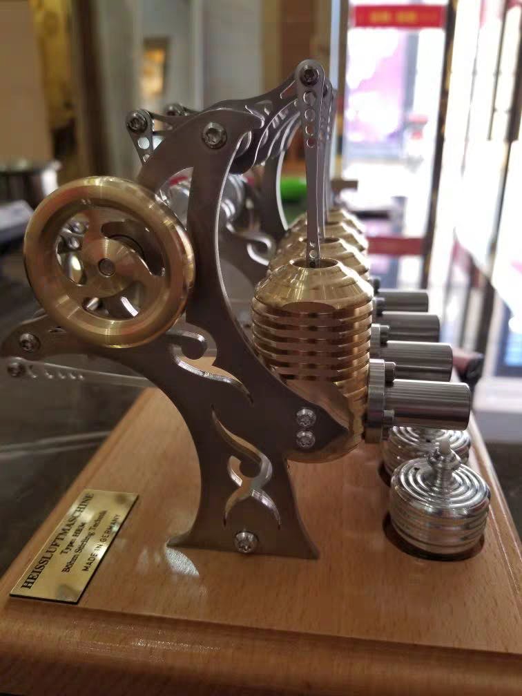 V4 Stirling Engine Kit - High-Precision 4 Cylinder Stirling Engine for Science Collection photo review