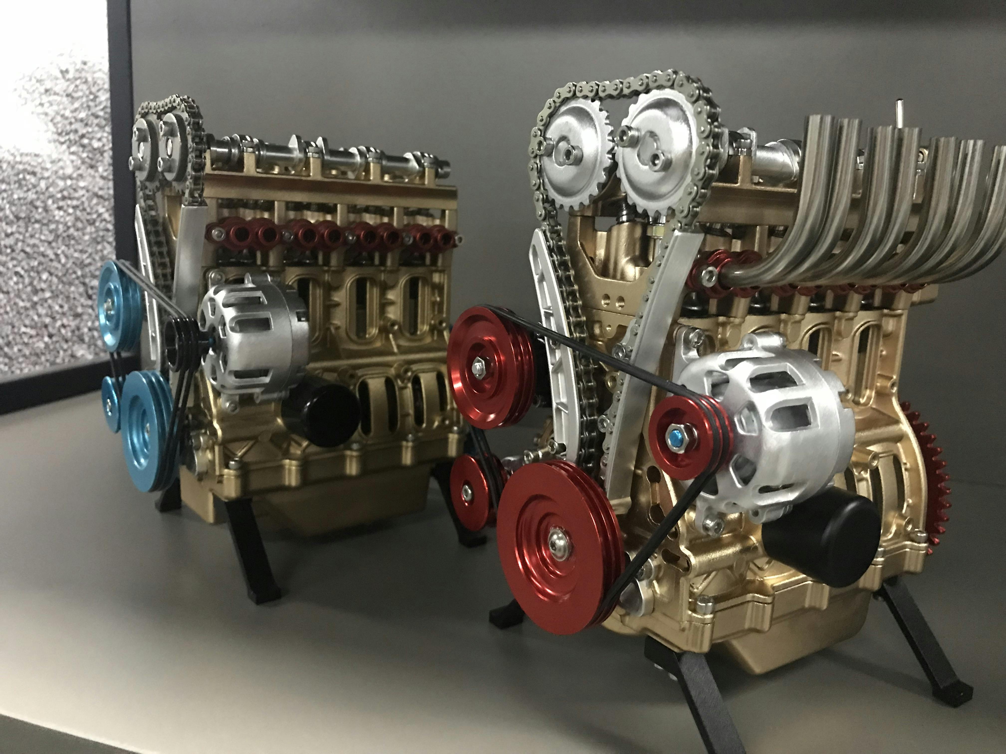 Teching Engine Assembly Kit: Full Metal 4-Cylinder Car Engine Building Kit for STEM Education and Gift Collection - Enginediy photo review