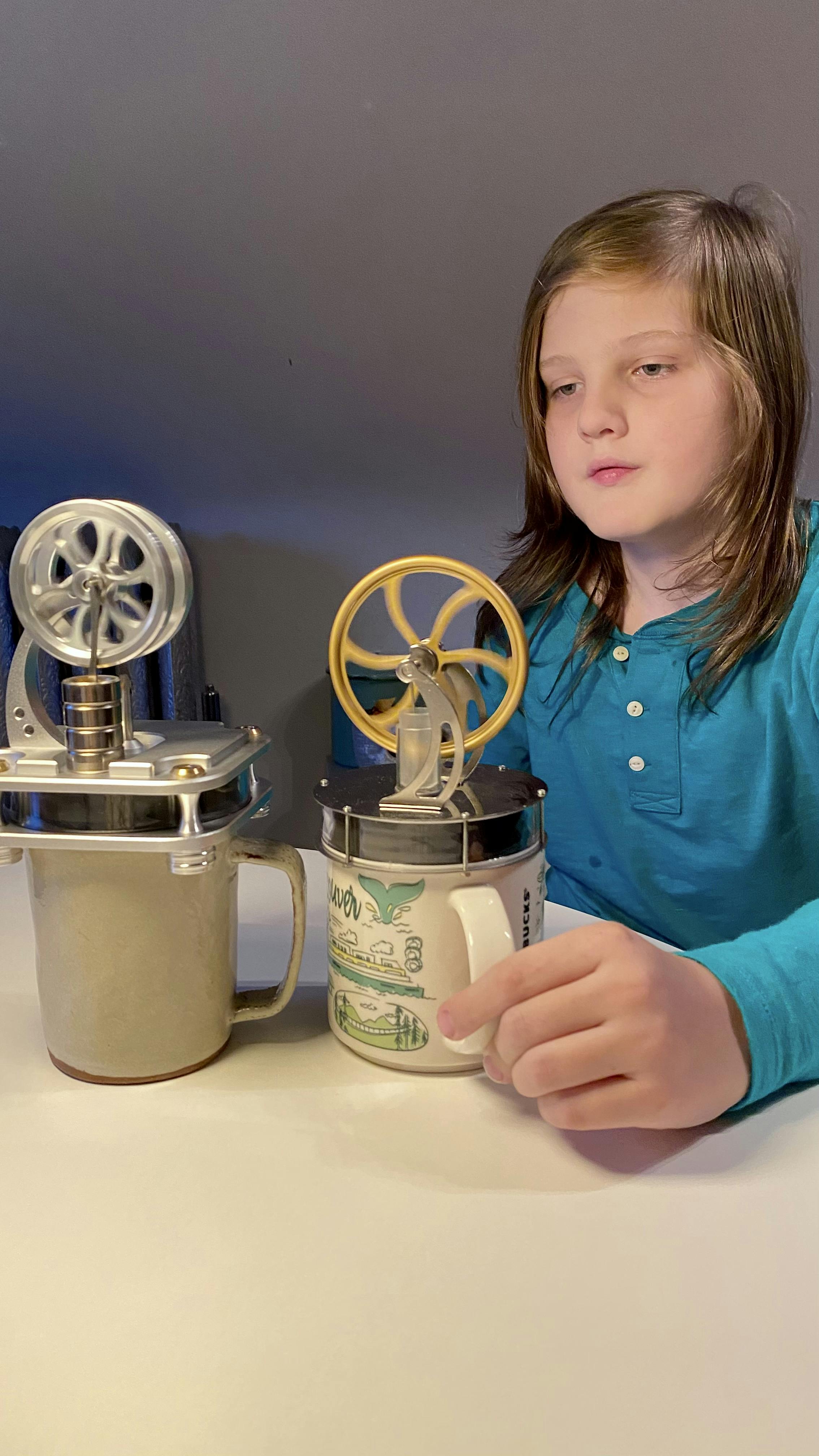 Stainless Steel Low-Temperature Stirling Engine Kit for Education and Experimentation photo review