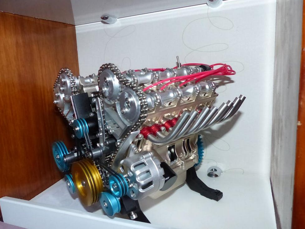 Working V8 Engine Model Kit: Build & Learn with 500+PCS Full Metal Car Engine, 1:3 Scale photo review