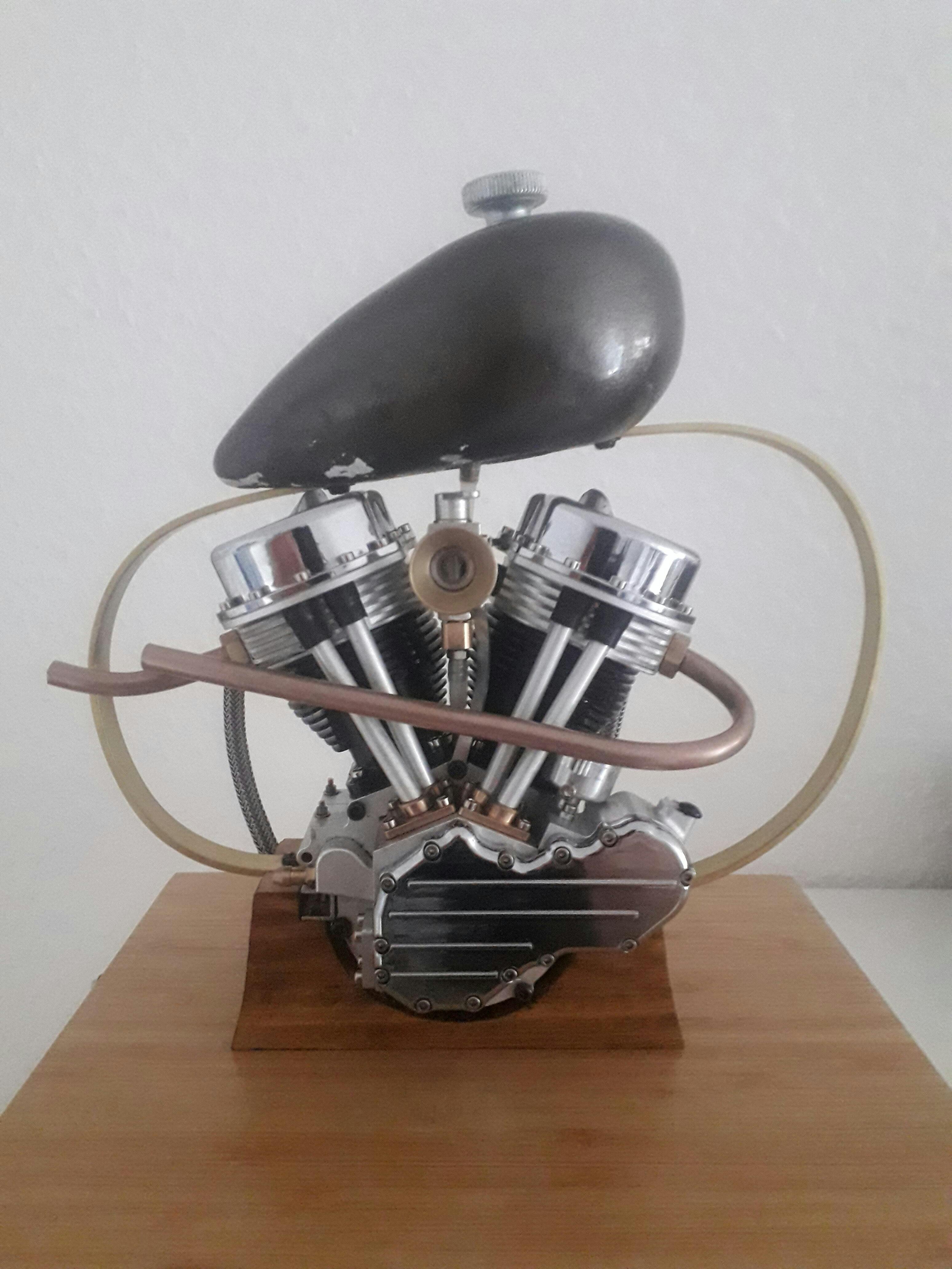 CISON FG-VT9 9cc V2 Engine: V-Twin Dual Cylinder 4-Stroke Air-Cooled Motorcycle Model Engine for RC photo review