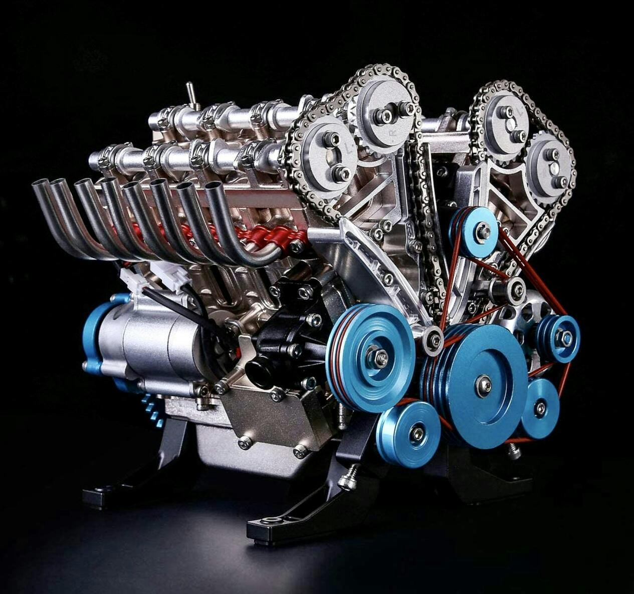 Working V8 Engine Model Kit: Build & Learn with 500+PCS Full Metal Car Engine, 1:3 Scale photo review