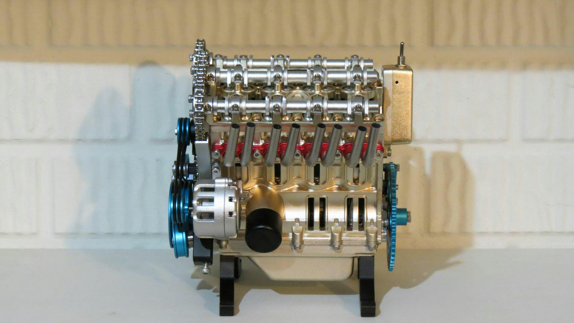 Working V8 Engine Model Kit: Build & Learn with 500+PCS Full Metal Car Engine, 1:3 Scale photo review