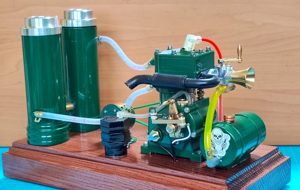 ENJOMOR 10cc Single Cylinder Flathead L-Head Sidevalve 4-Stroke Internal Combustion Water-Cooled Gasoline Engine photo review