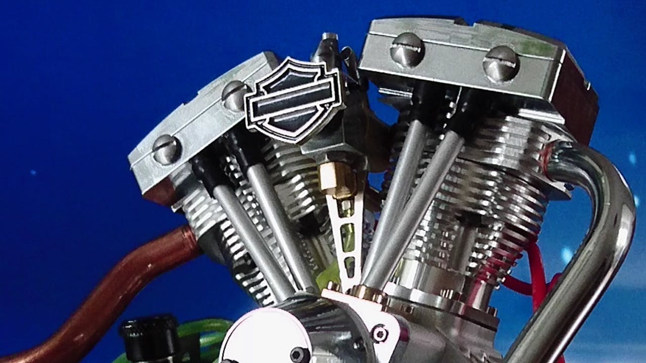 CISON FG-VT157 15.7cc OHV V-Twin V2 Shovelhead Engine, 4-Stroke Air-Cooled Gasoline Powerplant Model for Motorcycles & RC Vehicles photo review