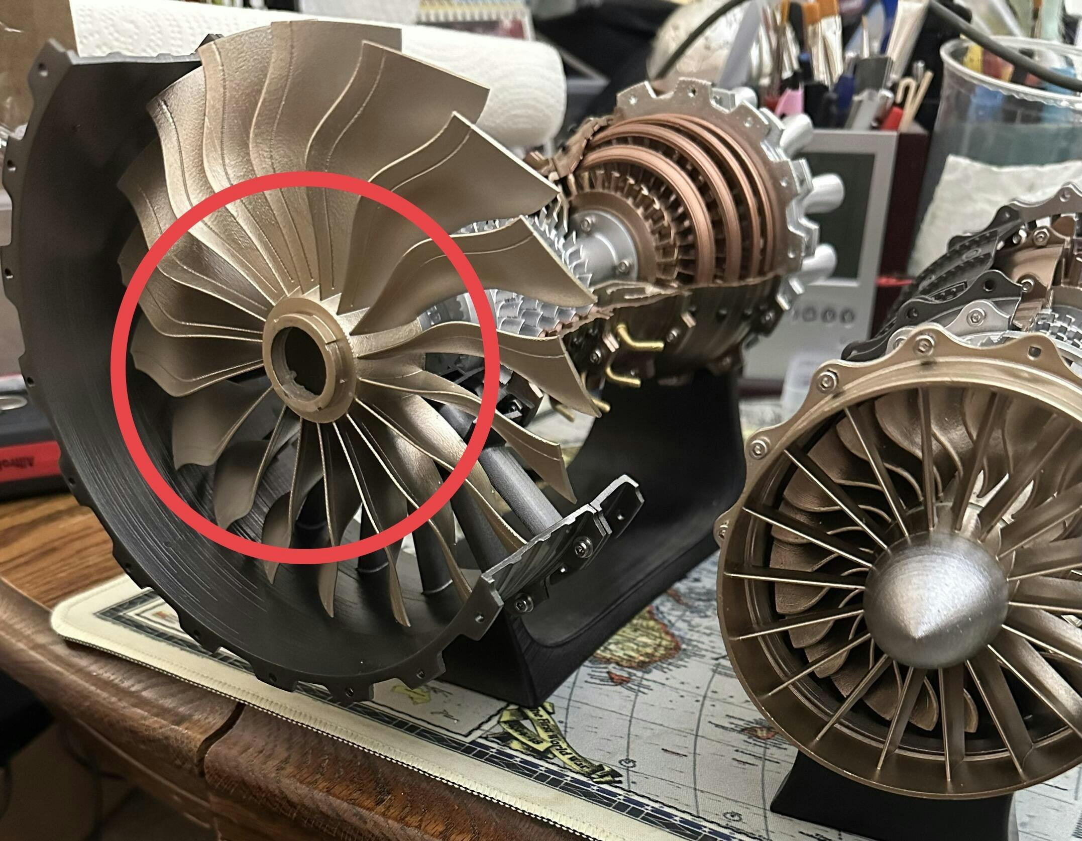 Aircraft Turbofan Engine Model Kit | 1:20 TR900 DIY Aerospace STEM Learning Toy photo review