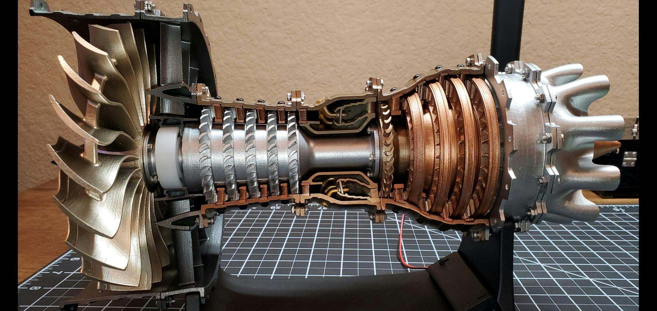 Aircraft Turbofan Engine Model Kit | 1:20 TR900 DIY Aerospace STEM Learning Toy photo review