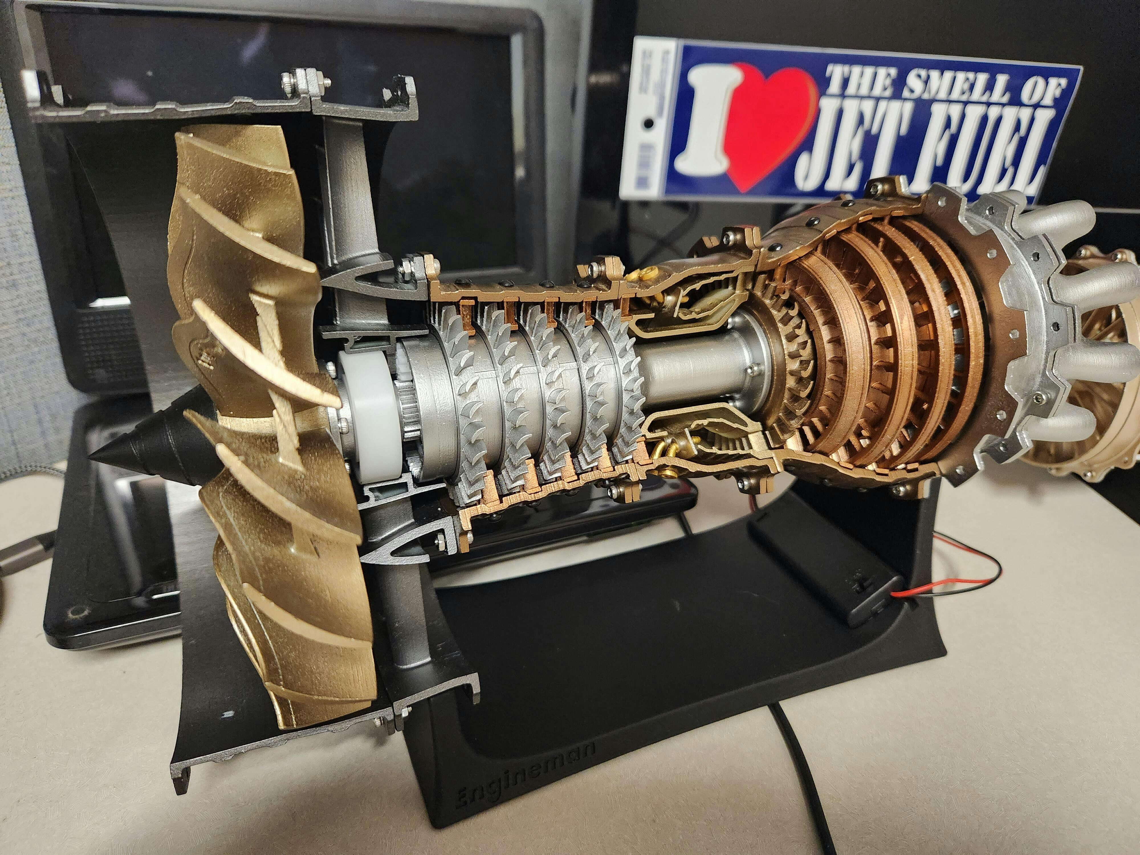Aircraft Turbofan Engine Model Kit | 1:20 TR900 DIY Aerospace STEM Learning Toy photo review