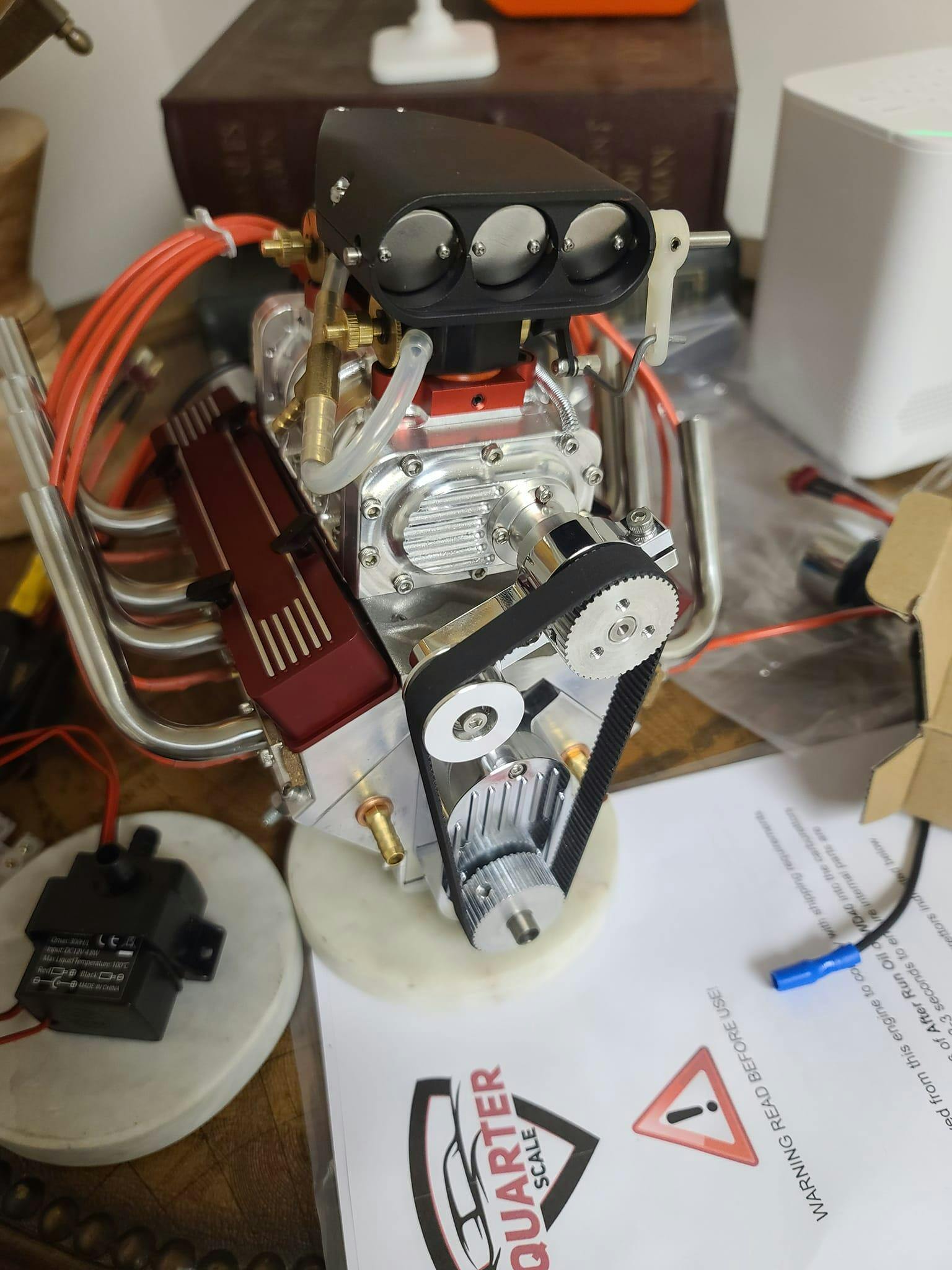 1/4 Scale V8 Nitro Engine Model photo review