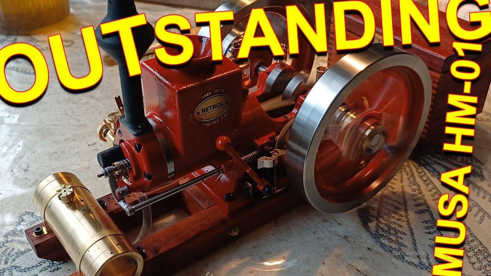 Retro Hit and Miss Engine HM-01 7cc 4-Stroke Horizontal Internal Combustion Engine Model photo review