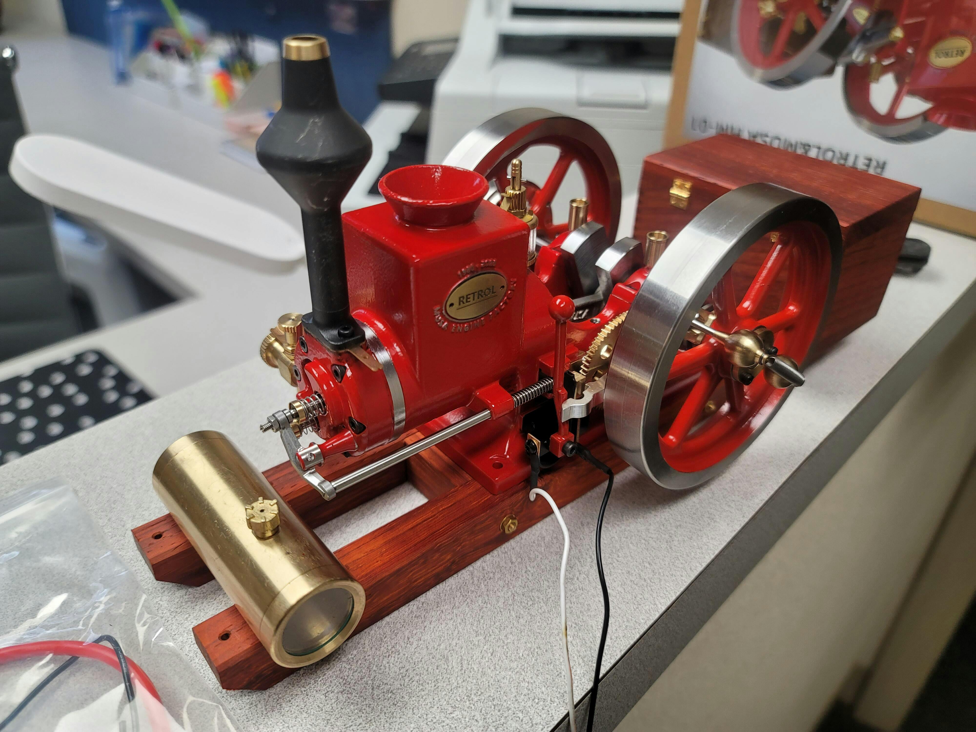 Retro Hit and Miss Engine HM-01 7cc 4-Stroke Horizontal Internal Combustion Engine Model photo review