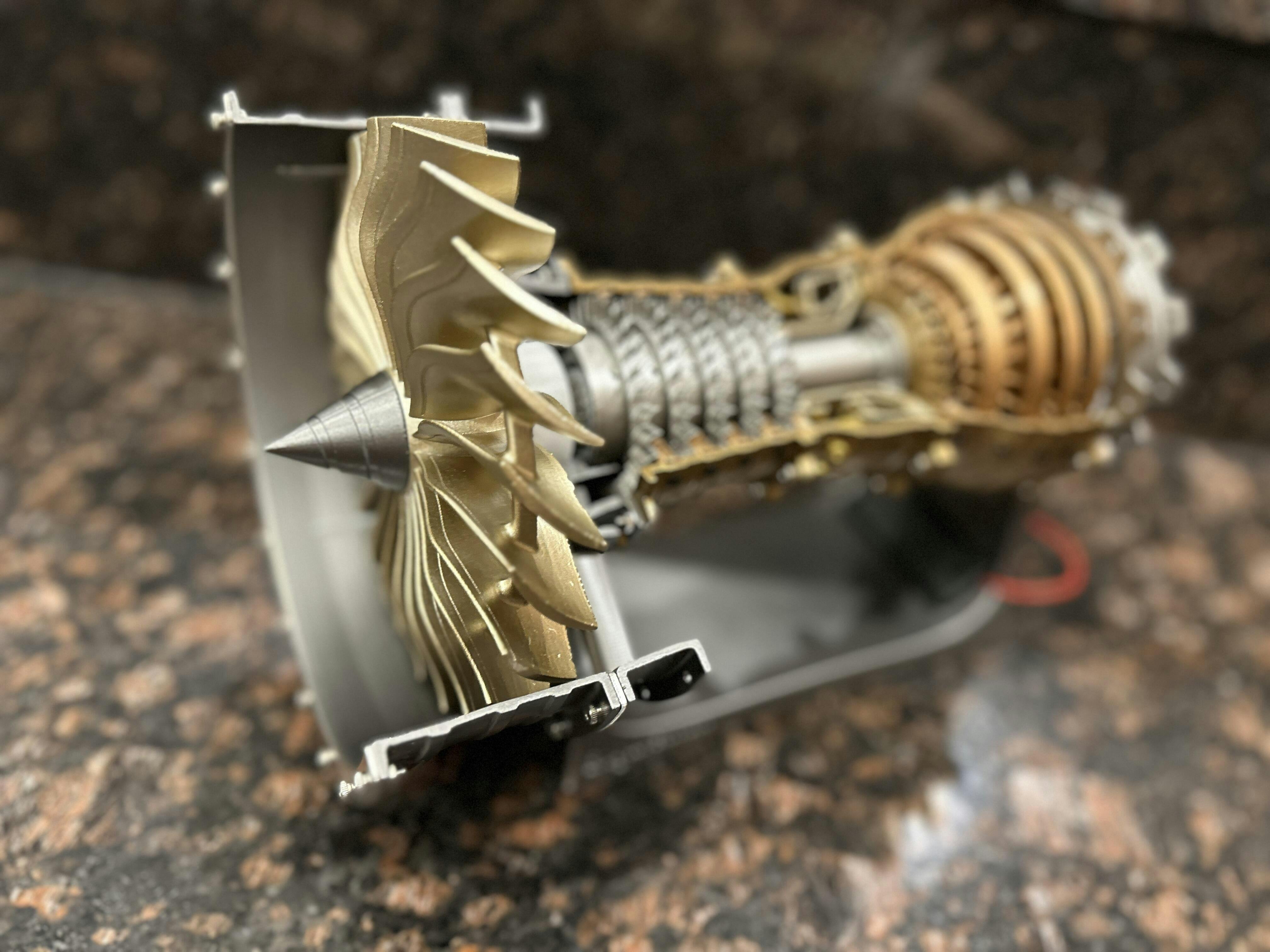 Aircraft Turbofan Engine Model Kit | 1:20 TR900 DIY Aerospace STEM Learning Toy photo review