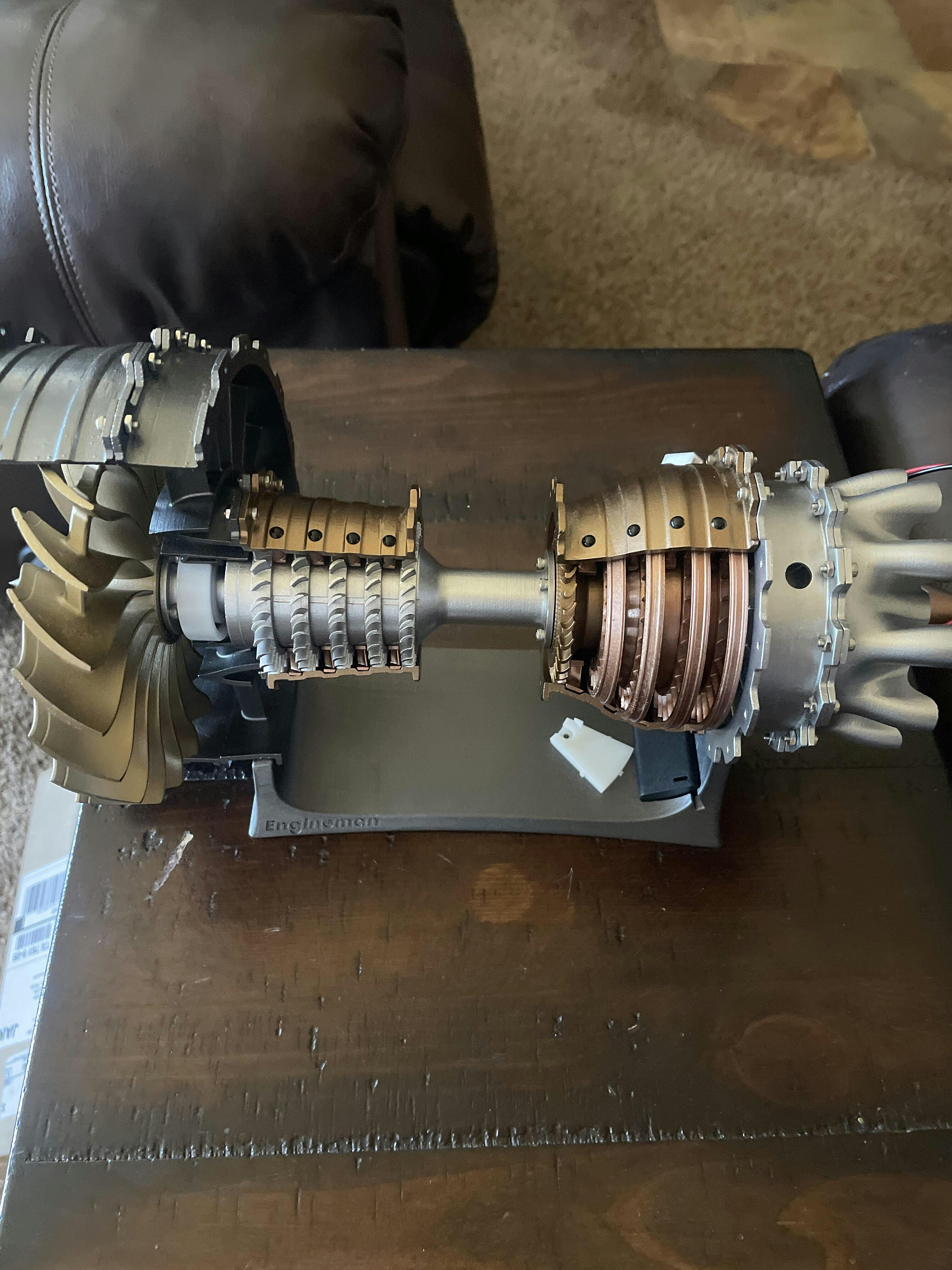 Aircraft Turbofan Engine Model Kit | 1:20 TR900 DIY Aerospace STEM Learning Toy photo review