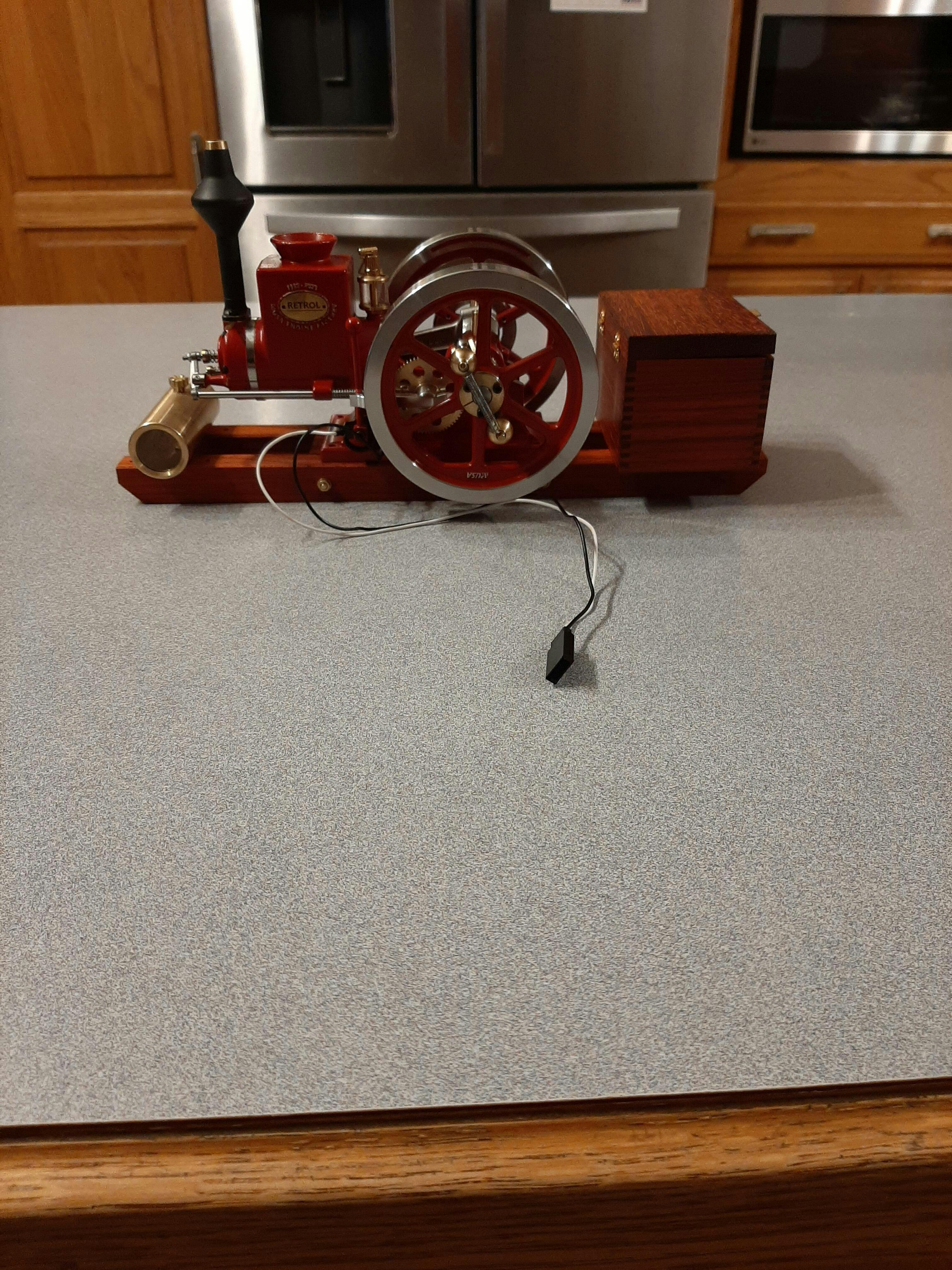 Retro Hit and Miss Engine HM-01 7cc 4-Stroke Horizontal Internal Combustion Engine Model photo review