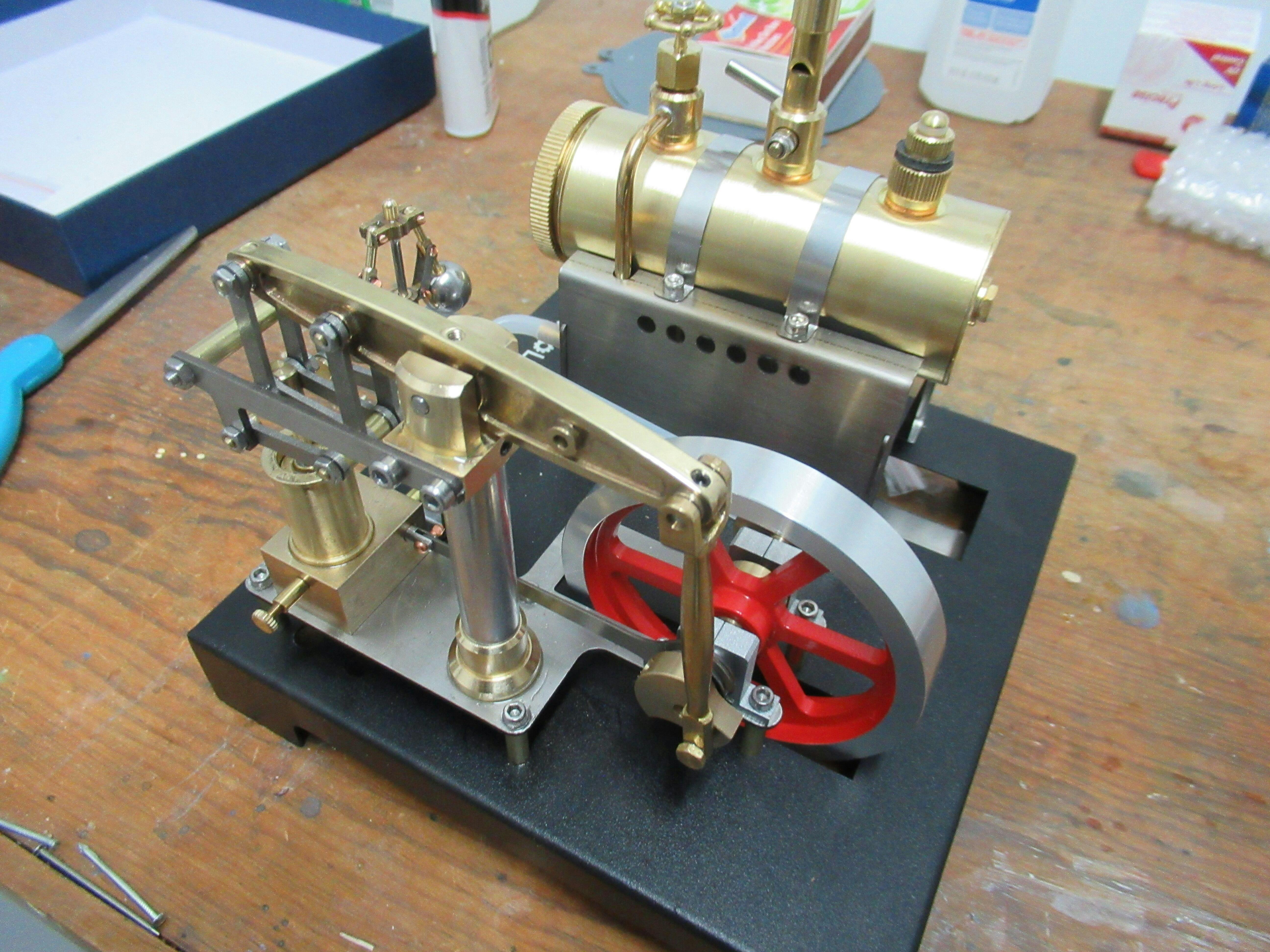 RETROL Full Metal Beam Steam Engine Model with Centrifugal Governor and Horizontal Boiler DIY Assembly Kit photo review