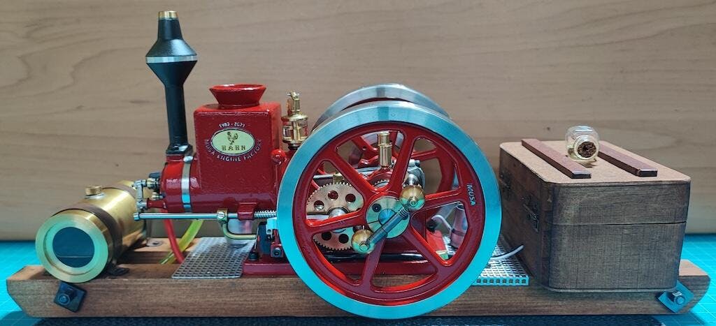 Retro Hit and Miss Engine HM-01 7cc 4-Stroke Horizontal Internal Combustion Engine Model photo review
